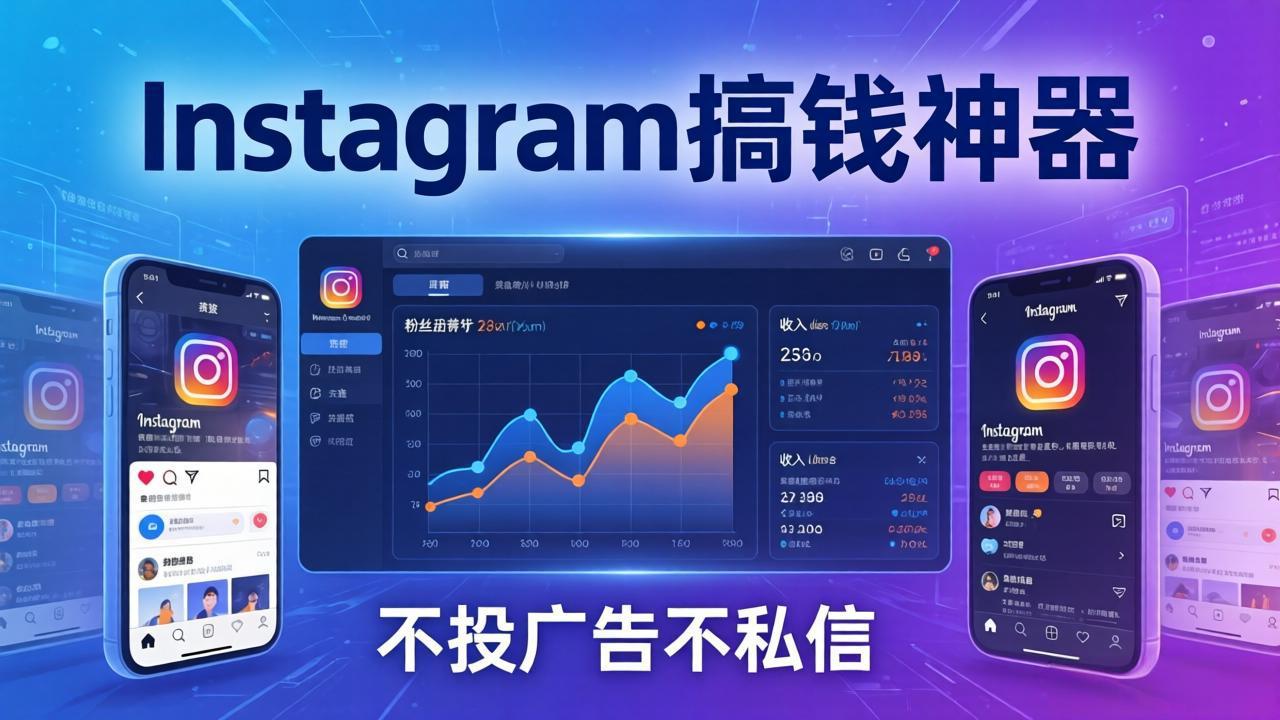 Instagram搞钱神器：月涨6万粉+月入5万刀，不投广告不私信，靠算法+低价产品-源创文化-衍智堂