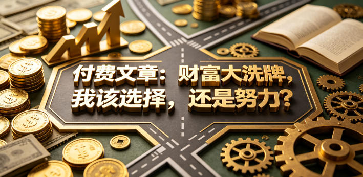 付费文章：财富大洗牌，我该选择，还是努力？-源创文化-衍智堂