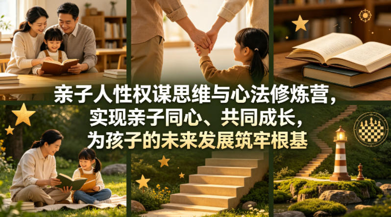 亲子人性权谋思维与心法修炼营，实现亲子同心、共同成长，为孩子的未来发展筑牢根基【音频】-源创文化-衍智堂