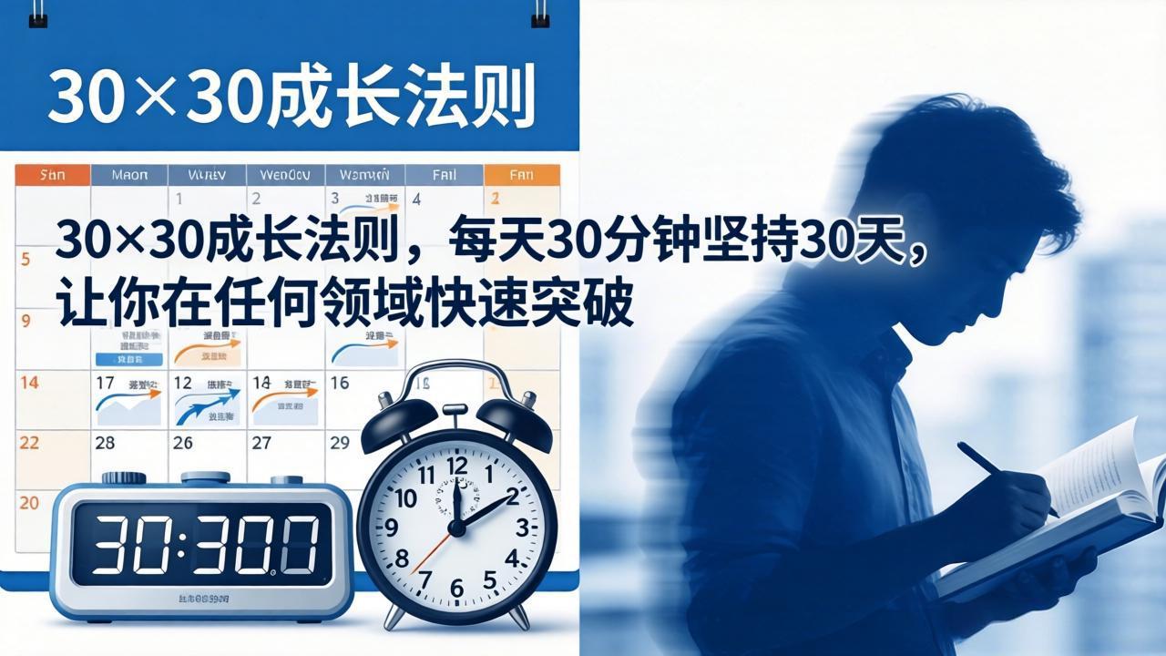 付费文章：30×30成长法则，每天30分钟坚持30天，让你在任何领域快速突破-源创文化-衍智堂