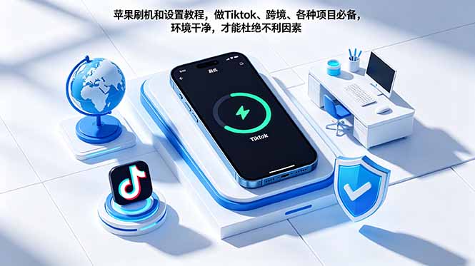 苹果刷机和设置教程，做Tiktok、跨境、各种项目必备，环境干净，才能杜绝不利因素-源创文化-衍智堂