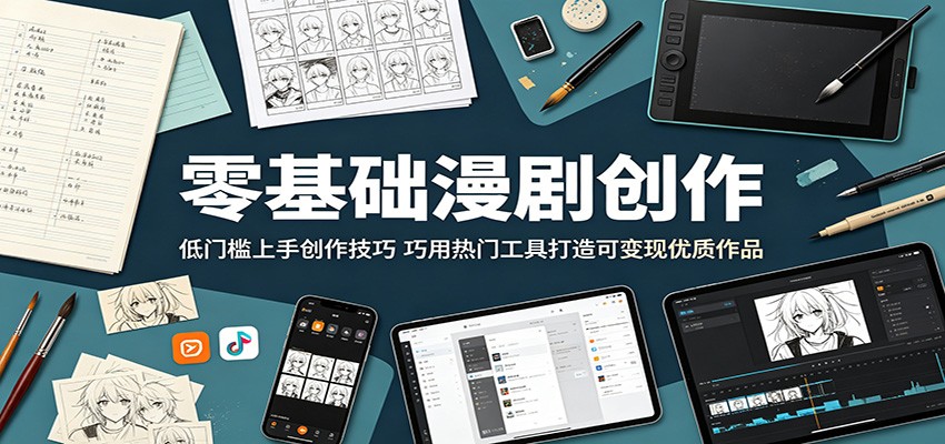 零基础漫剧创作：低门槛上手创作技巧，巧用热门工具打造可变现优质作品-源创文化-衍智堂