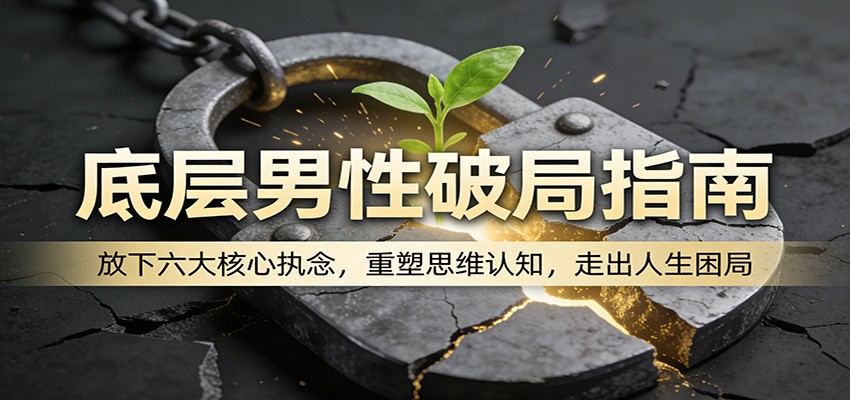 底层男性破局指南：放下六大核心执念，重塑思维认知，走出人生困局-源创文化-衍智堂