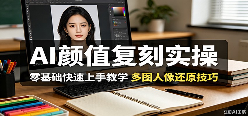 AI颜值复刻实操，零基础快速上手教学，多图人像还原技巧-源创文化-衍智堂