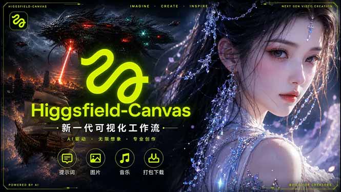 Higgsfield Canvas AI视频制作详解，节点式工作流搭建，重构新式视频创作完整教程-源创文化-衍智堂