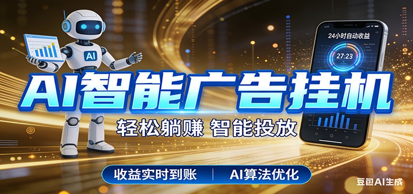 智能广告挂机新时代，利用碎片化时间实现稳定被动收益，AI帮你持续盈利-源创文化-衍智堂