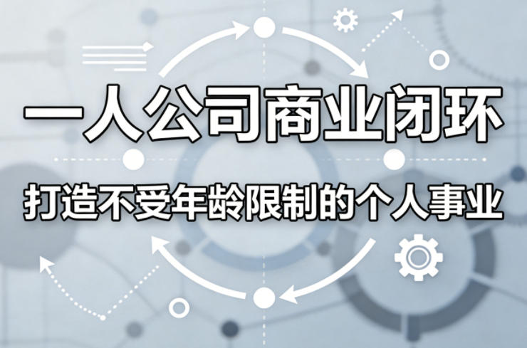 一人公司商业闭环，打造一份不受年龄限制的个人事业-源创文化-衍智堂