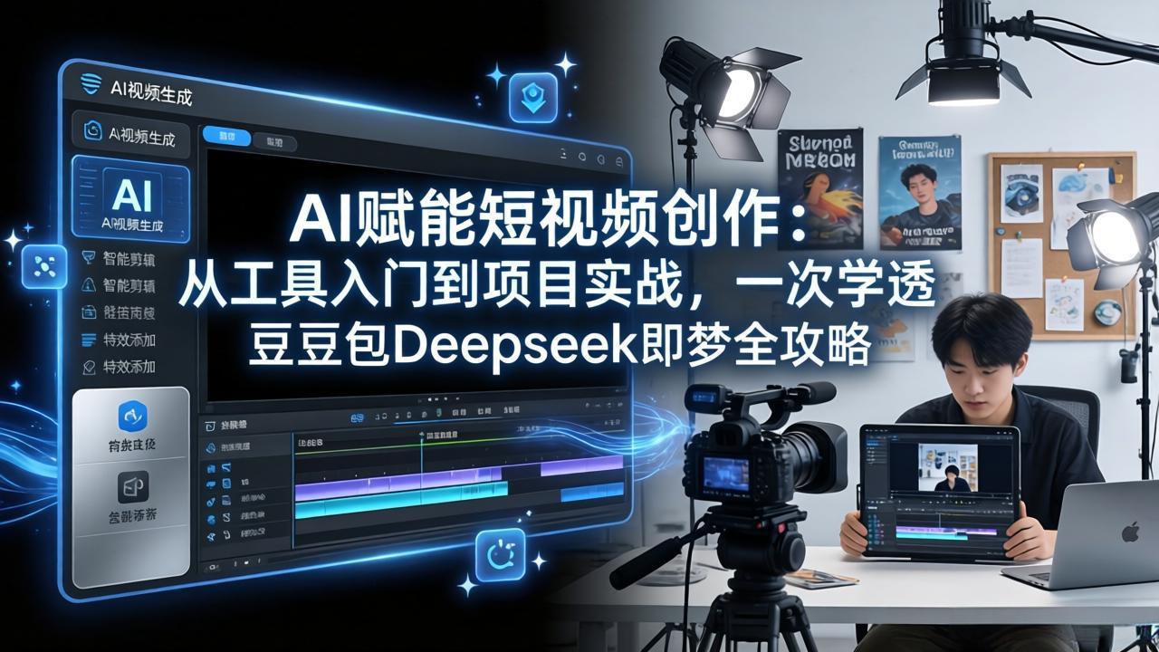 AI赋能短视频创作:从工具入门到项目实战,一次学透豆包Deepseek即梦全攻略-源创文化-衍智堂