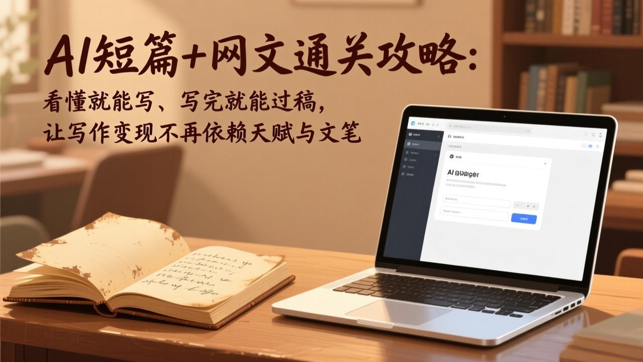 AI短篇+网文通关攻略-更新4月：看懂就能写、写完就能过稿，让写作变现不再依赖天赋与文笔-源创文化-衍智堂