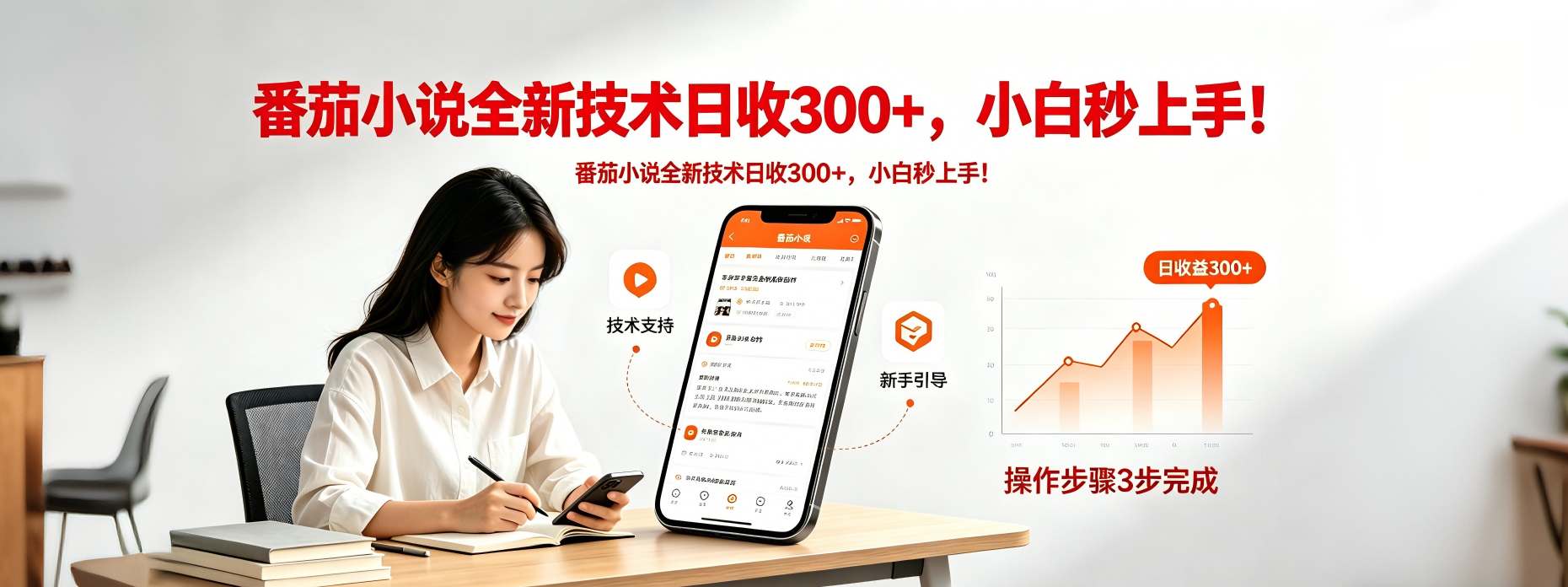 番茄小说全新技术全新玩法！无脑日收300+-源创文化-衍智堂