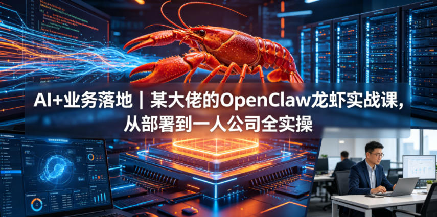 AI+业务落地｜某大佬的OpenClaw小龙虾实战课，从部署到一人公司全实操-源创文化-衍智堂