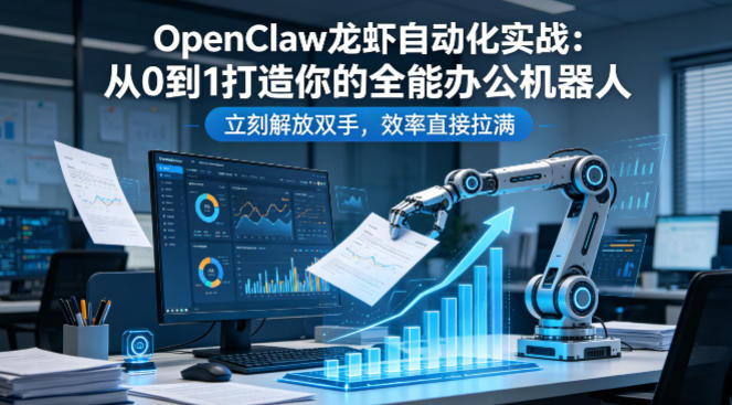 OpenClaw龙虾自动化实战：从0到1打造你的全能办公机器人，立刻解放双手，效率直接拉满-源创文化-衍智堂