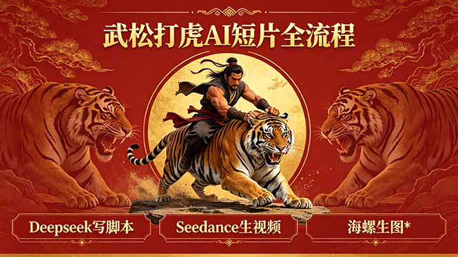 武松打虎AI短片全流程:Deepseek写脚本+Seedance生视频+海螺生图-源创文化-衍智堂