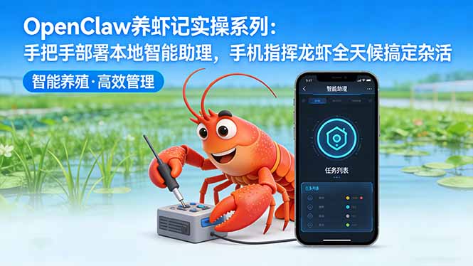 OpenClaw养虾记实操系列-更新：手把手部署本地智能助理，手机指挥龙虾全天候搞定杂活-源创文化-衍智堂