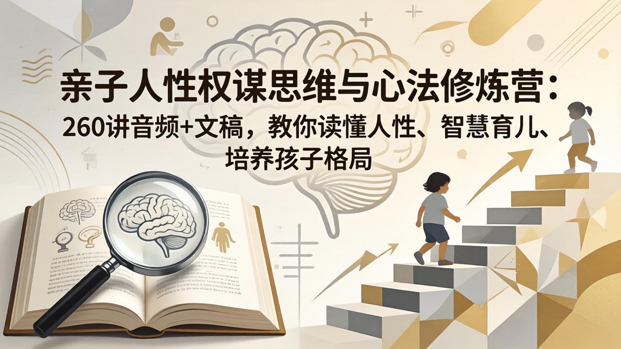 亲子人性权谋思维与心法修炼营：260讲音频+文稿，教你读懂人性、智慧育儿、培养孩子格局-源创文化-衍智堂