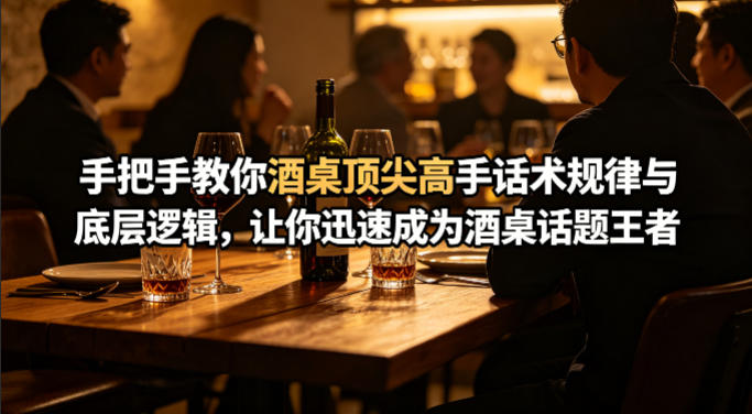 付费文章：手把手教你酒桌顶尖高手话术规律与底层逻辑，让你迅速成为酒桌话题王者(二十年全网独家经验分享)-源创文化-衍智堂