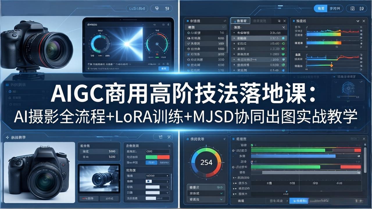 AIGC商用高阶技法落地课：AI摄影全流程+LoRA训练+MJSD协同出图实战教学-源创文化-衍智堂