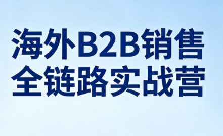 雨哥·海外B2B销售全链路实战营-源创文化-衍智堂