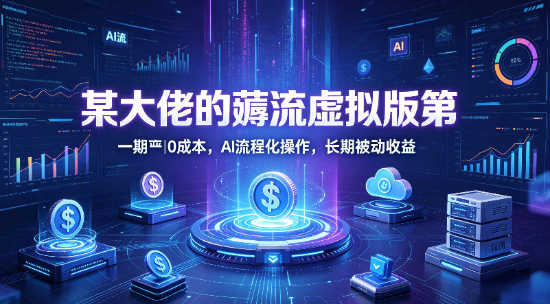 某大佬的薅流虚拟版第一期丨0成本，AI流程化操作，长期被动收益-源创文化-衍智堂