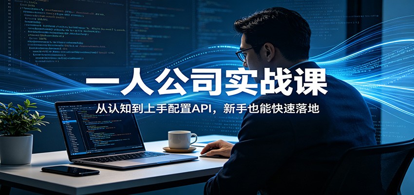 一人公司实战课：从认知到上手配置API，新手也能快速落地-源创文化-衍智堂