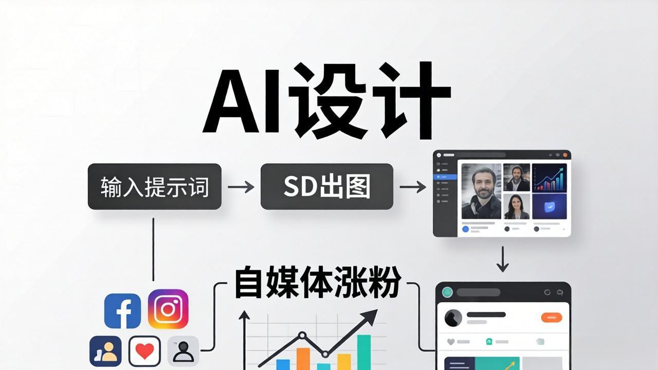 人人都是AI设计师：SD出图+自媒体涨粉一站教学，告别图文素材焦虑，AI设计让你轻松避开内卷-源创文化-衍智堂