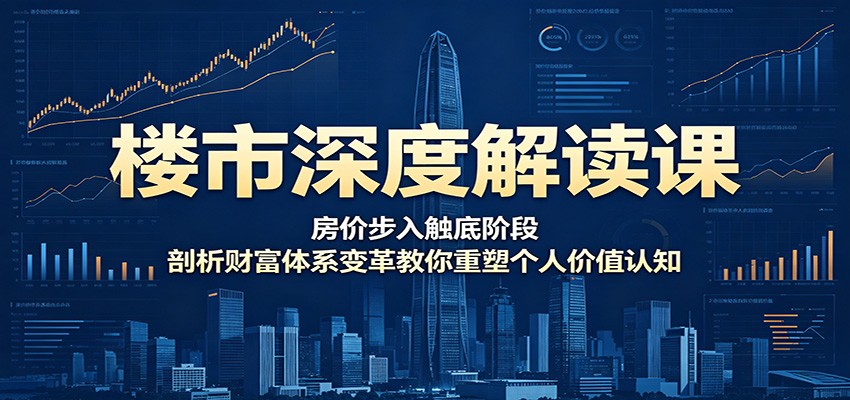 楼市深度解读课：房价步入触底阶段，剖析财富体系变革教你重塑个人价值认知-源创文化-衍智堂