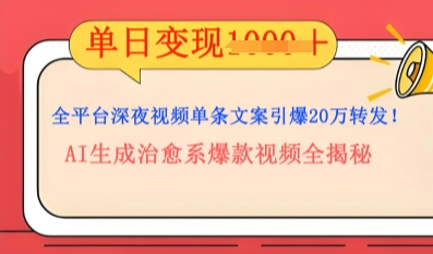 全平台深夜文案新风口：DeepSeek生成百万播放量金句，治愈系内容涨粉速度快4倍-源创文化-衍智堂