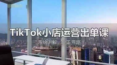 TikTok小店运营出单课，从开店选品、运营出单、发货回款，进行全流程讲解-源创文化-衍智堂